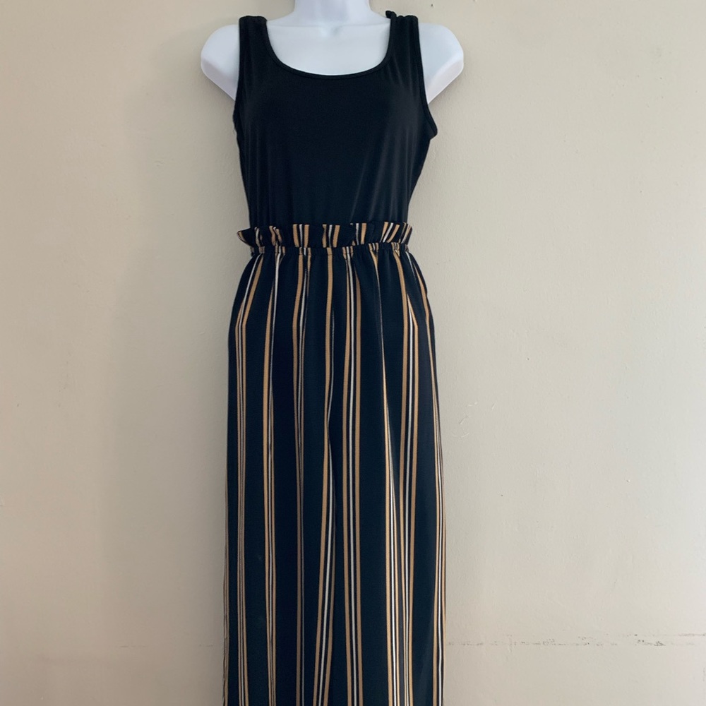 Striped Jumpsuit 🖤🧡